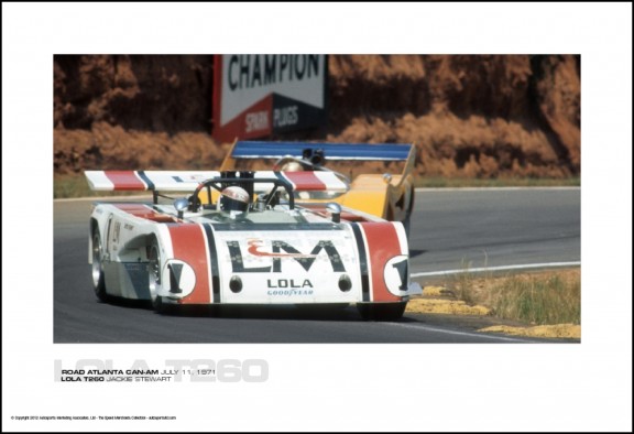 LOLA T260 JACKIE STEWART – ROAD ATLANTA CAN-AM JULY 11, 1971