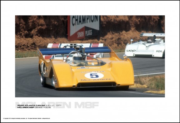 MCLAREN M8F DENNIS HULME – ROAD ATLANTA CAN-AM JULY 11, 1971