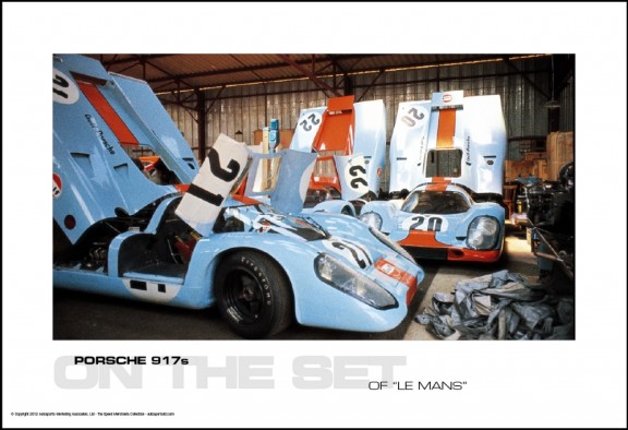 PORSCHE 917s ON THE SET OF “LE MANS”