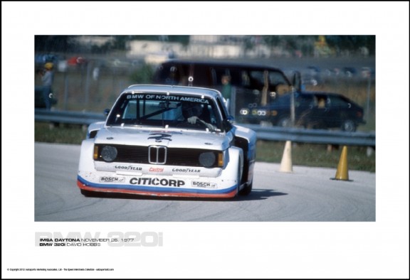 BMW 320i DAVID HOBBS – IMSA DAYTONA NOVEMBER 26, 1977