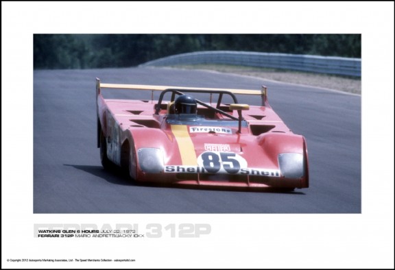 FERRARI 312P MARIO ANDRETTI/JACKY ICKX – WATKINS GLEN 6 HOURS JULY 22, 1972