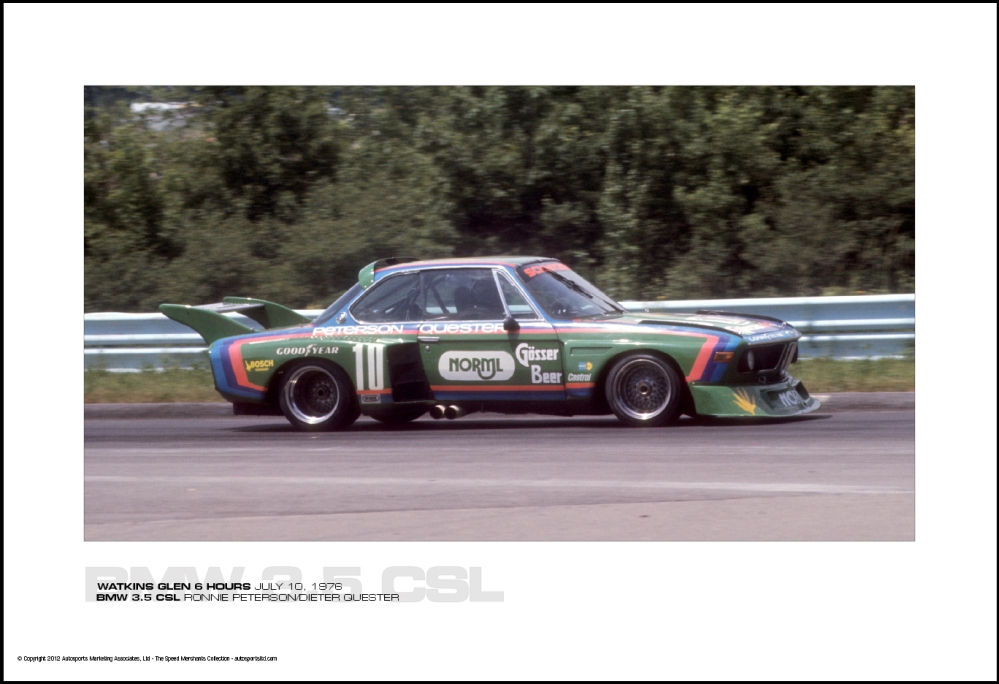 BMW 3.5 CSL RONNIE PETERSON/DIETER QUESTER - WATKINS GLEN 6 HOURS