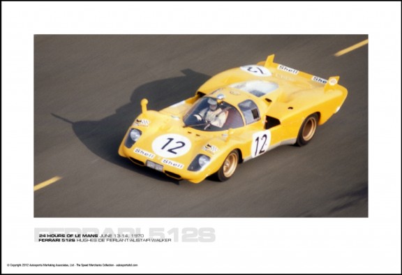 FERRARI 512S HUGHES DE FIERLANT/ALISTAIR WALKER – 24 HOURS OF LE MANS JUNE 13-14, 1970