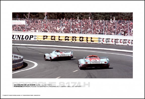 PORSCHE 917/LH JACKIE OLIVER/PEDRO RODRIGUEZ – DEREK BELL/JO SIFFERT – 24 HOURS OF LE MANS JUNE 12-13, 1971