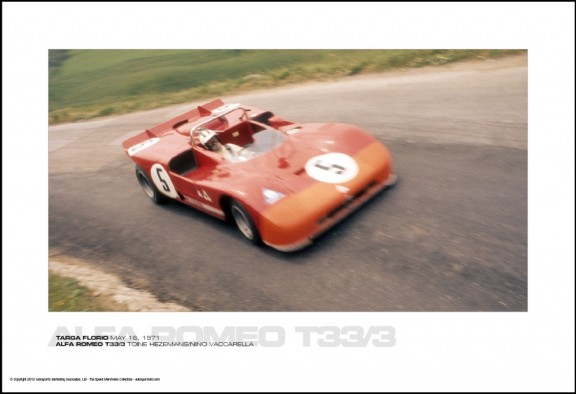 ALFA ROMEO T33/3 TOINE HEZEMANS/NINO VACCARELLA – TARGA FLORIO MAY 16, 1971