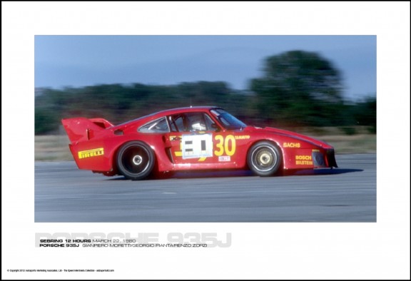 PORSCHE 935J  GIANPIERO MORETTI/GEORGIO PIANTA/RENZO ZORZI – SEBRING 12 HOURS MARCH 22, 1980