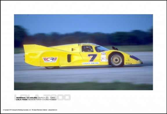 LOLA T600 ADAMS/KENT-COOKE/HOBBS – SEBRING 12 HOURS MARCH 20, 1982