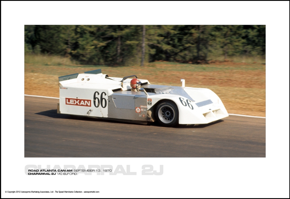 CHAPARRAL 2J VIC ELFORD - ROAD ATLANTA CAN-AM SEPTEMBER 13, 1970 -  Autosports Marketing Associates, Ltd.