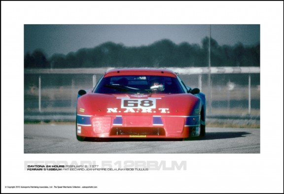 FERRARI 512BB/LM PAT BEDARD/JEAN-PIERRE DELAUNAY/BOB TULLIUS – DAYTONA 24 HOURS FEBRUARY 6, 1977