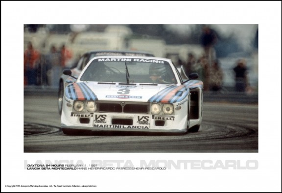 LANCIA BETA MONTECARLO HANS HEYER/RICARDO PATRESSE/HENRI PESCAROLO – DAYTONA 24 HOURS FEBRUARY 1, 1981