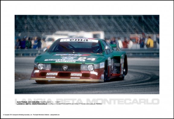 LANCIA BETA MONTECARLO CARLO FACETTI/MARTINO FINOTTO/EMANUELE PIRRO – DAYTONA 24 HOURS FEBRUARY 1, 1981