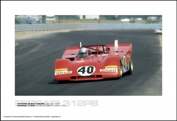 FERRARI 312PB MARIO ANDRETTI/JACKY ICKX – WATKINS GLEN 6 HOURS JULY 24, 1971