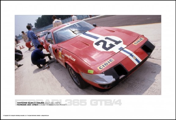 FERRARI 365 GTB/4 DAVID HOBBS/SAM POSEY – WATKINS GLEN 6 HOURS JULY 22, 1972