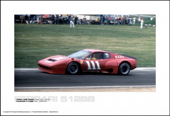 FERRARI 512BB MILT MINTER – IMSA LIME ROCK MAY 26, 1975