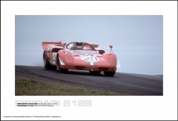 FERRARI 512S PEDRO RODRIGUEZ – MID-OHIO CAN-AM AUGUST 23, 1970