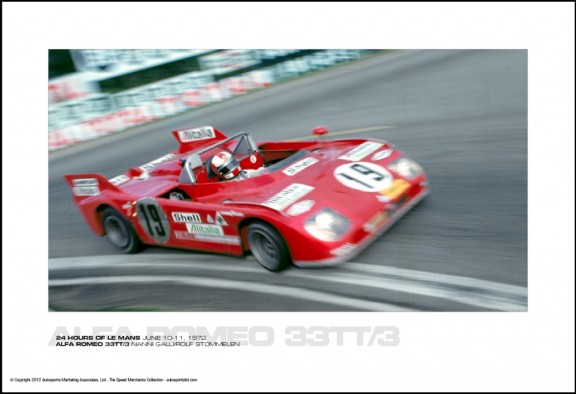 ALFA ROMEO 33TT/3 NANNI GALLI/ROLF STOMMELEN – 24 HOURS OF LE MANS JUNE 10-11, 1972