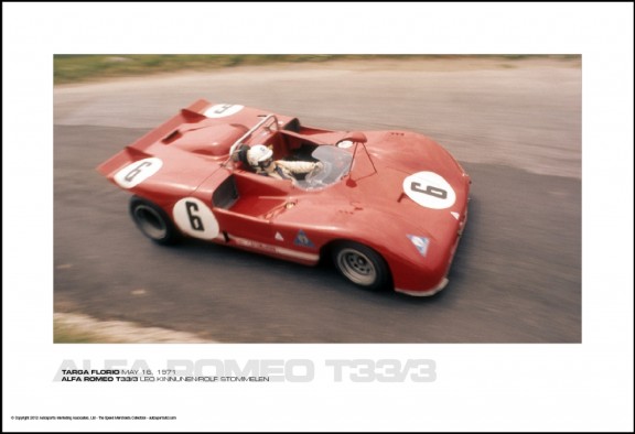 ALFA ROMEO T33/3 LEO KINNUNEN/ROLF STOMMELEN – TARGA FLORIO MAY 16, 1971