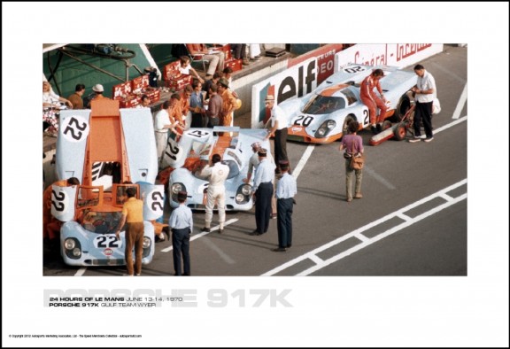 PORSCHE 917K GULF TEAM WYER – 24 HOURS OF LE MANS JUNE 13-14, 1970