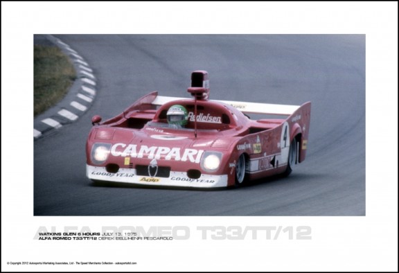 ALFA ROMEO T33/TT/12 DEREK BELL/HENRI PESCAROLO – WATKINS GLEN 6 HOURS JULY 13, 1975