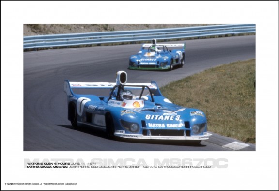 MATRA-SIMCA MS670C BELTOISE/JARIER – LARROUSSE/PESCAROLO -WATKINS GLEN 6 HOURS JUNE 14, 1974