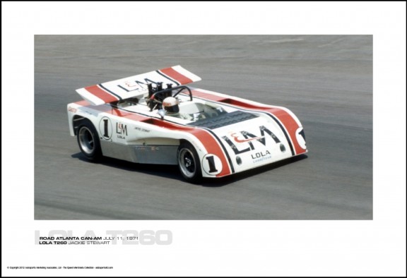 LOLA T260 JACKIE STEWART – ROAD ATLANTA CAN-AM JULY 11, 1971