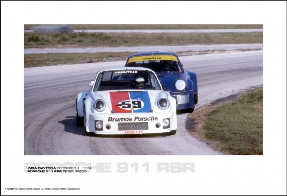 PORSCHE 911 RSR PETER GREGG – IMSA DAYTONA DECEMBER 1, 1974