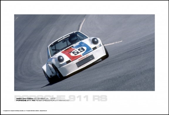 PORSCHE 911 RS PETER GREGG/HURLEY HAYWOOD – IMSA DAYTONA NOVEMBER 25, 1973