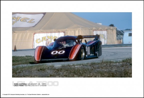 LOLA T600 TED FIELD/DANNY ONGAIS – IMSA DATONA NOVEMBER 28, 1982