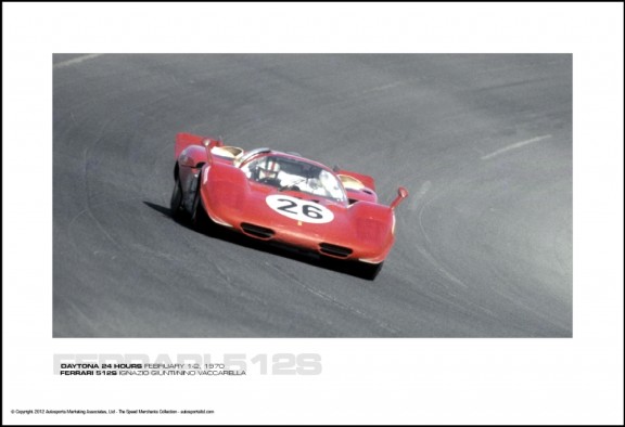 FERRARI 512S IGNAZIO GIUNTI/NINO VACCARELLA – DAYTONA 24 HOURS FEBRUARY 1-2, 1970