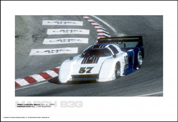 MARCH 83G BILL WHITTINGTON – IMSA LAGUNA SECA MAY 6, 1984