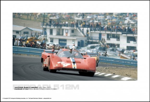 FERRARI 512M RONNIE BUCKNUM/SAM POSEY – WATKINS GLEN 6 HOURS JULY 24, 1971