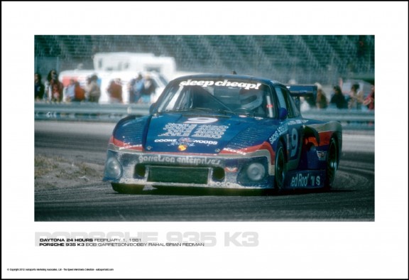 PORSCHE 935 K3 BOB GARRETSON/BOBBY RAHAL/BRIAN REDMAN – DAYTONA 24 HOURS FEBRUARY 1, 1981