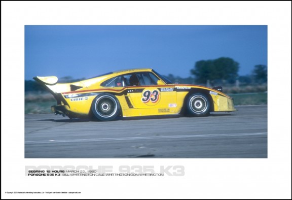 PORSCHE 935 K3  BILL WHIITTINGTON/DALE WHITTINGTON/DON WHITTINGTON – SEBRING 12 HOURS MARCH 22, 1980