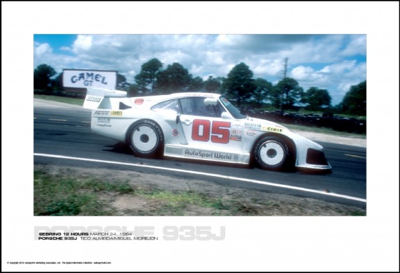 PORSCHE 935J  TICO ALMEIDA/MIGUEL MOREJON – SEBRING 12 HOURS MARCH 24, 1984