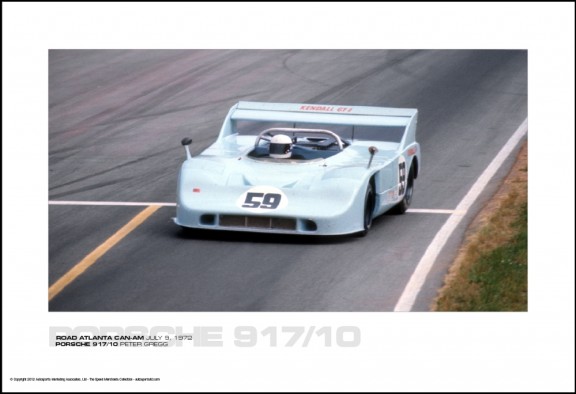 PORSCHE 917/10 PETER GREGG – ROAD ATLANTA CAN-AM JULY 9, 1972