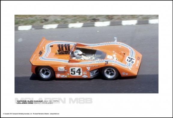 MCLAREN M8B OSCAR KOVELESKI – WATKINS GLEN CAN-AM JULY 12, 1970