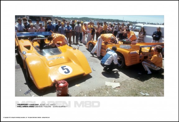 MCLAREN M8D DENNIS HULME – DAN GURNEY – MOSPORT CAN-AM JUNE 14, 1970