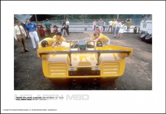 MCLAREN M8D PETER GETHEN – ROAD ATLANTA CAN-AM SEPTEMBER 13, 1970