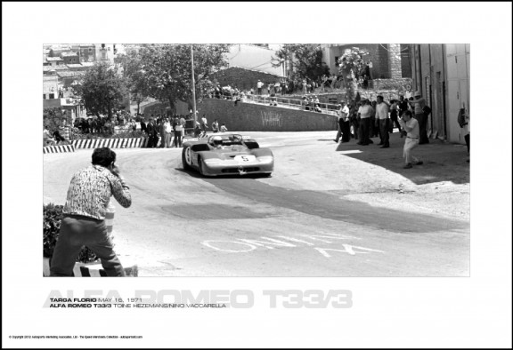 ALFA ROMEO T33/3 TOINE HEZEMANS/NINO VACCARELLA – TARGA FLORIO MAY 16, 1971