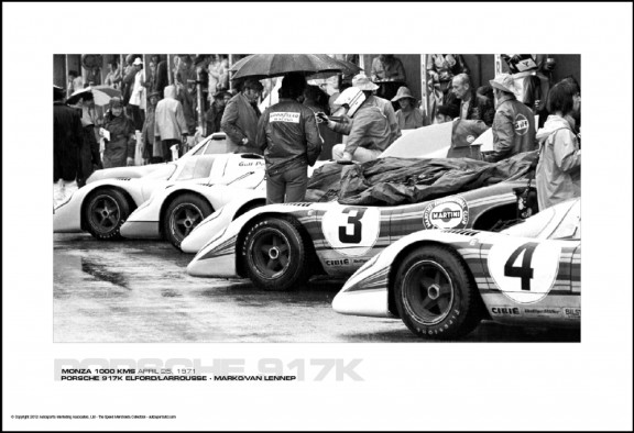 PORSCHE 917K ELFORD/LARROUSSE – MARK0/VAN LENNEP – MONZA 1000 KMS APRIL 25, 1971