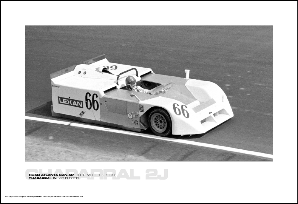 CHAPARRAL 2J VIC ELFORD - ROAD ATLANTA CAN-AM SEPTEMBER 13, 1970 -  Autosports Marketing Associates, Ltd.