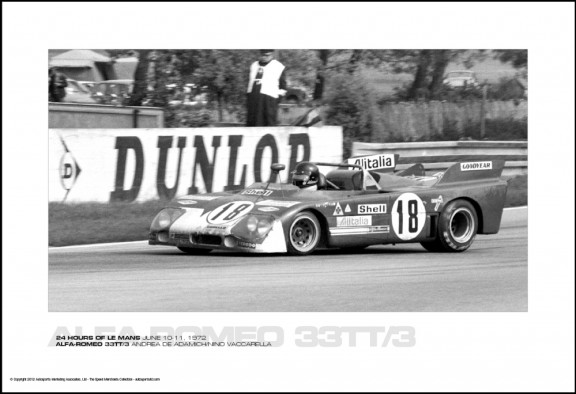 ALFA-ROMEO 33TT/3 ANDREA DE ADAMICH/NINO VACCARELLA – 24 HOURS OF LE MANS JUNE 10-11, 1972