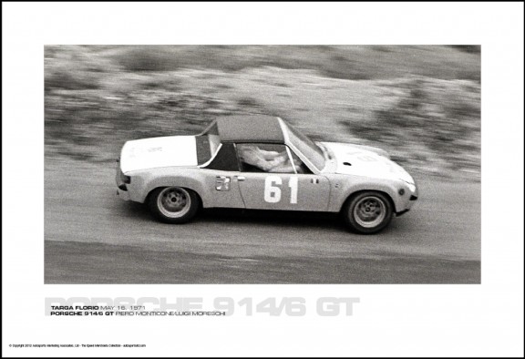 PORSCHE 914/6 GT PIERO MONTICONE/LUIGI MORESCHI – TARGA FLORIO MAY 16, 1971