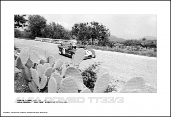 ALFA ROMEO TT33/3 TEST CAR ROLF STOMMLEN – TARGA FLORIO MAY 16, 1971