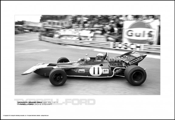 TYRRELL-FORD JACKIE STEWART – MONACO GRAND PRIX MAY 23, 1971