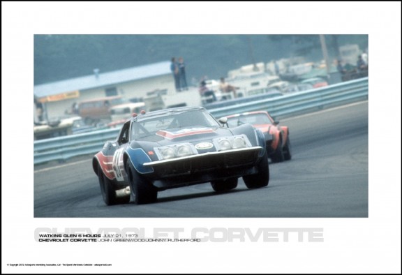 CHEVROLET CORVETTE JOHN GREENWOOD/JOHNNY RUTHERFORD – WATKINS GLEN 6 HOURS JULY 21, 1973