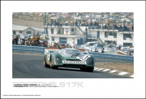 PORSCHE 917K TONY ADAMOWICZ/MARIO CABRAL – WATKINS GLEN 6 HOURS JULY 24, 1971