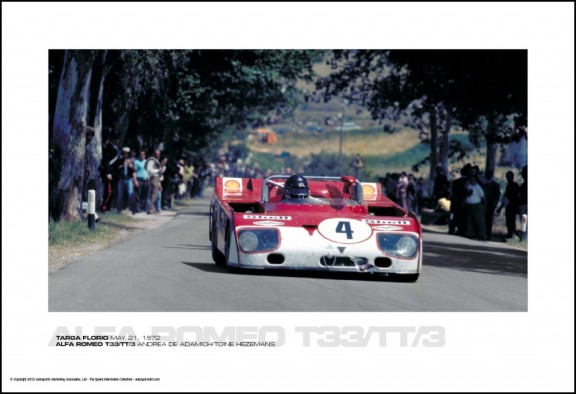 ALFA ROMEO T33/TT/3 ANDREA DE ADAMICH/TOINE HEZEMANS – TARGA FLORIO MAY 21, 1972