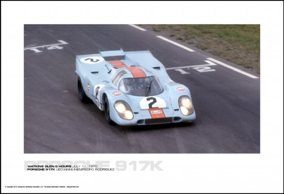 PORSCHE 917K LEO KINNUNEN/PEDRO RODRIGUEZ – WATKINS GLEN 6 HOURS JULY 11, 1970