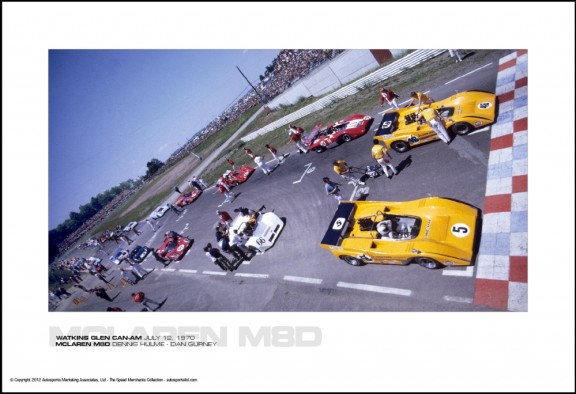 MCLAREN M8D DENNIS HULME – DAN GURNEY – WATKINS GLEN CAN-AM JULY 12, 1970